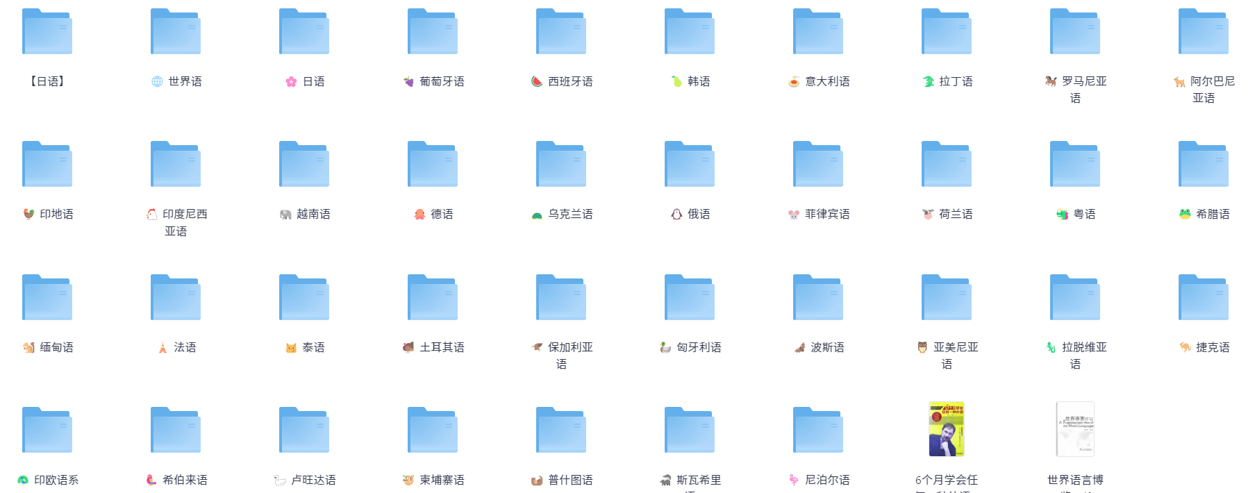 某鱼售价3999，37门小语种零基础学习资料合集，够你学一辈子了！